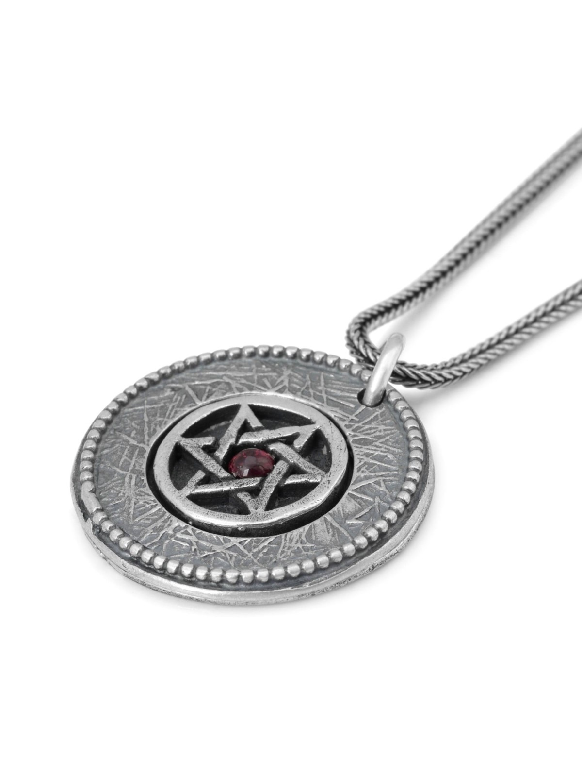 Priestly Blessing: Double Disk Star of David Necklace