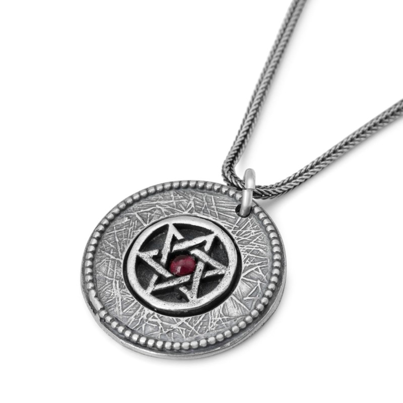 Bénédiction sacerdotale : Collier étoile de David à double disque