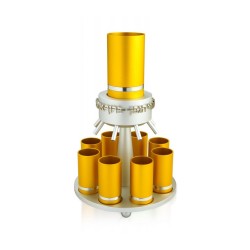 Dabbah Judaica Anodized Aluminum Wine Fou... | Jewish Gift from Israel