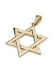 14K Gold Interlocking Star of David Pendant