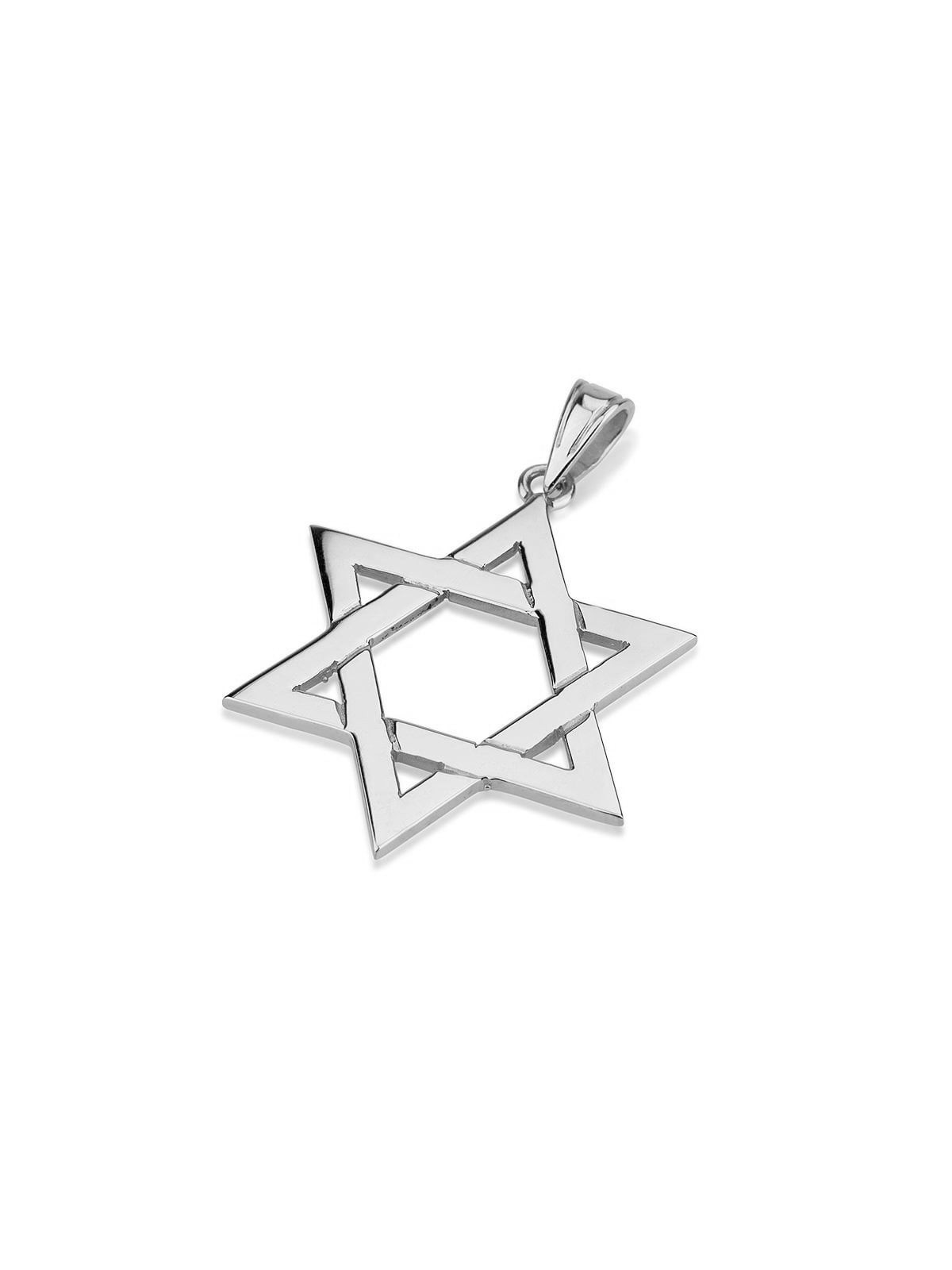 Pendentif étoile de David entrelacée en or 14 carats