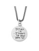 Priestly Blessing: Double Sided Ornate Disk Star of David Necklace wit