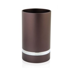 Dabbah Judaica Anodized Aluminum Silver Lin... | Aluminum Kiddush Cups