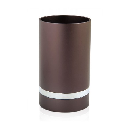 Dabbah Judaica Anodized Aluminum Silver Lin... | Aluminum Kiddush Cups