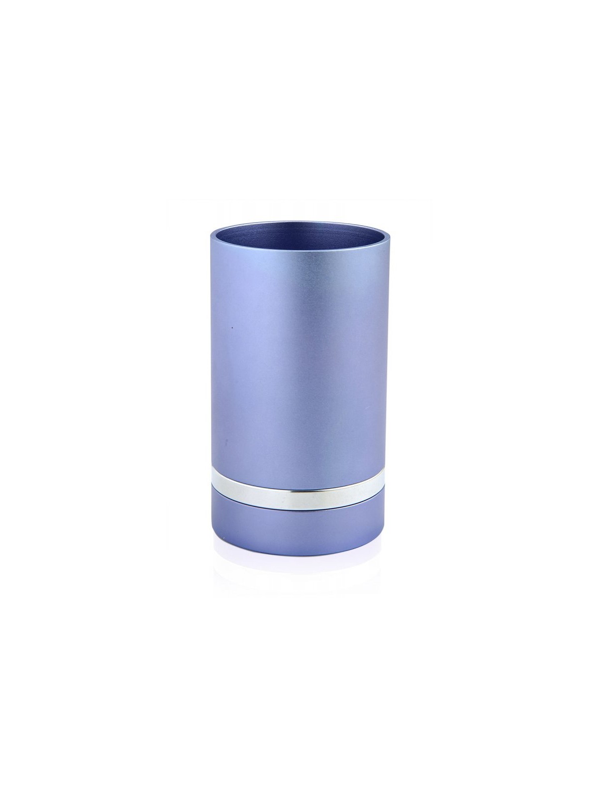 Dabbah Judaica Anodized Aluminum Silver Lin... | Aluminum Kiddush Cups