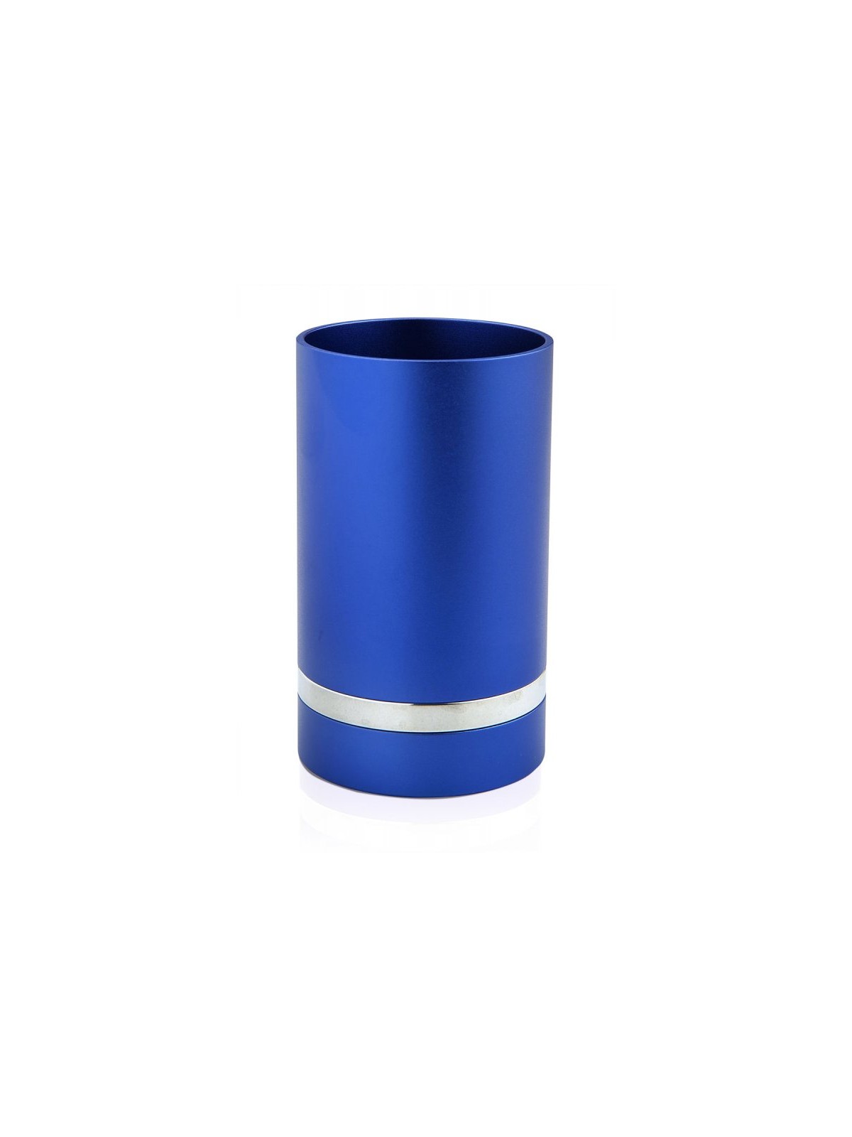Dabbah Judaica Anodized Aluminum Silver Lin... | Aluminum Kiddush Cups