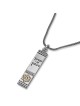 Priestly Blessing: Silver Pendant with Gold Star of David