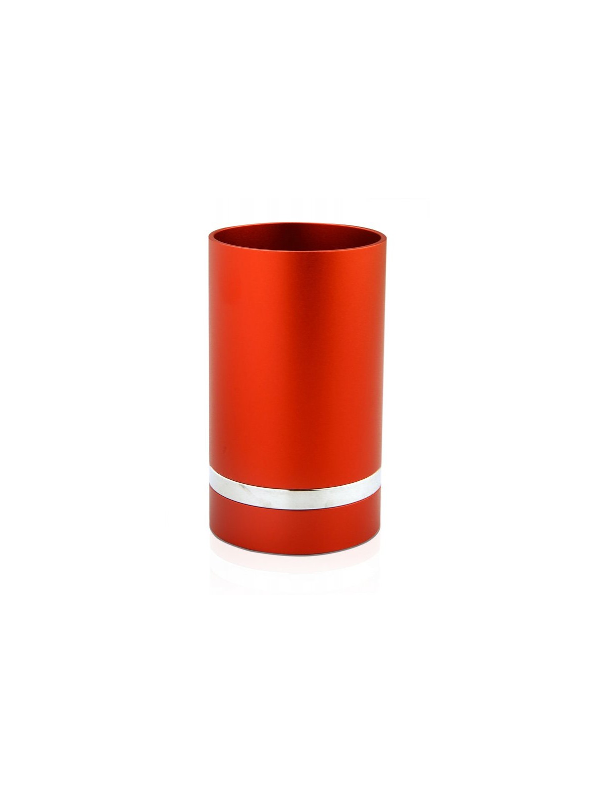 Dabbah Judaica Anodized Aluminum Silver Lin... | Aluminum Kiddush Cups