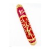 Rounded Mezuzah Case with Tree of Life Gold Red... | Jerusalem Mezuzah