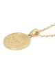 Pendentif Chai unisexe rond en or 14 carats - Option couleur