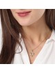 14K Gold Domed Star of David Pendant with Diamond Studded Triangle - Y