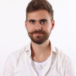 14K Gold Am Yisrael Chai Unisex Pendant Necklace with Star of David