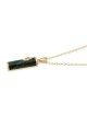 14K Yellow Gold and Eilat Stone Mezuzah Pendant with Shin - Unisex