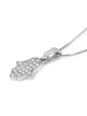 14K Gold Women's Diamond Studded Hamsa Pendant