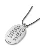 Ana Bekoach : Collier pendentif ovale en argent avec étoile de David