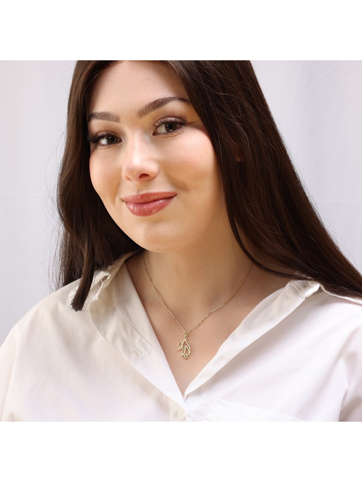 14K Gold Chai and Star of David Unisex Pendant - Yellow or White Gold