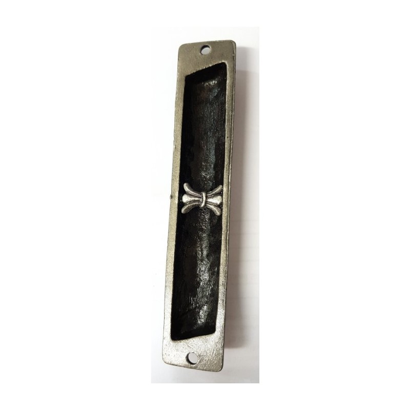 Rounded Mezuzah Case with Colorful Hoshen Breas... | Jerusalem Mezuzah