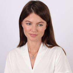 Women's 14K Gold Two-Tone Dangling Star of David Pendant with Diamonds