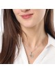 Pendentif rond Shema Yisrael en or 14 carats avec diamants - Option couleur