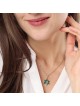 14K Gold Elegant Star of David Pendant with Eilat Stone