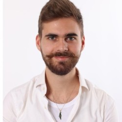 14K Yellow Gold Land of Israel Pendant with Chai and Eilat Stone