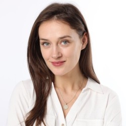 Round 14K Gold Star of David Pendant with Diamonds - Unisex