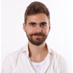 Round 14K Gold Star of David Pendant with Diamonds - Unisex