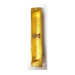 Rounded Mezuzah Case with Breastplate and Menor... | Jerusalem Mezuzah