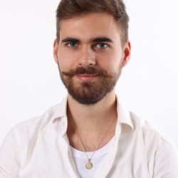 Round 14K Gold Diamond Studded Chai Pendant - Unisex