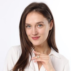 Round 14K Gold Diamond Studded Chai Pendant - Unisex