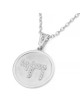 Round 14K Gold Diamond Studded Chai Pendant - Unisex