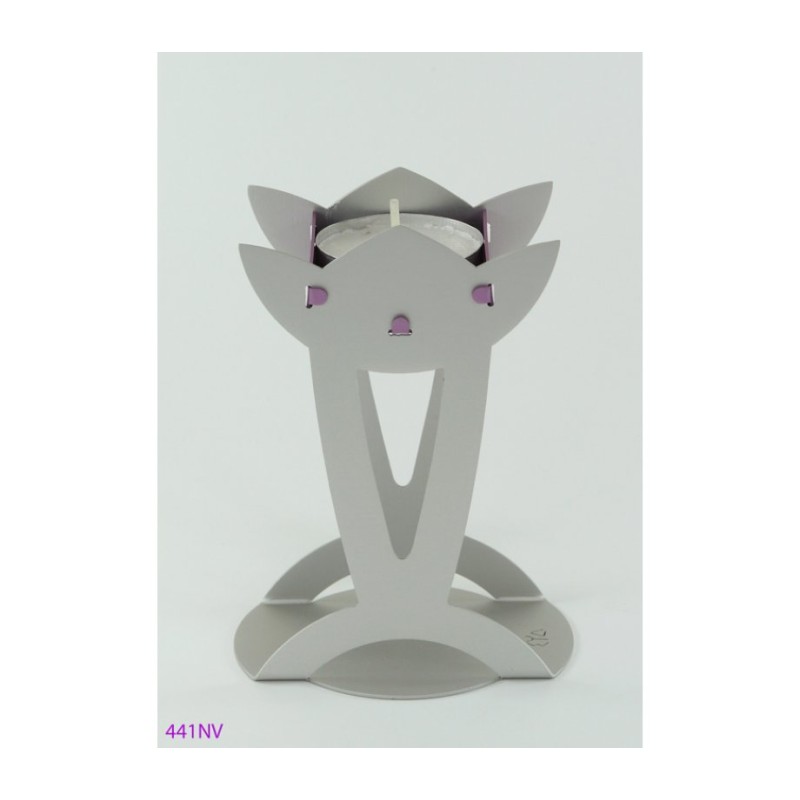 Shraga Landesman Flower Shaped Raised Can... | Jewish Gift from Israel