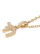 Elegant 14K Gold Diamond Chai Pendant for Women - Yellow or White Gold