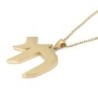 Men's Extra Large 14K Gold Chai Pendant