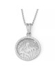 Petit collier à pendentif Shema Yisrael en or 14 carats avec diamants pour femme