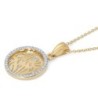 14K Gold Shema Yisrael Small Pendant Necklace with Diamonds for Women