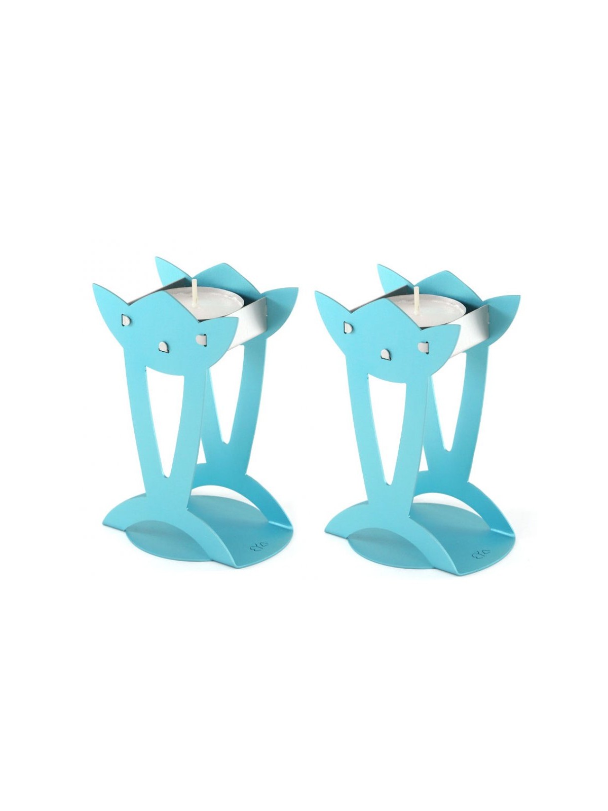 Shraga Landesman Flower Shaped Raised Can... | Jewish Gift from Israel