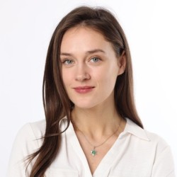 14K Gold Double Star of David Pendant with Eilat Stone - Unisex