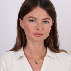 14K Gold Cut-Out Hamsa Pendant with Micro Tanach Chip and Sterling Sil