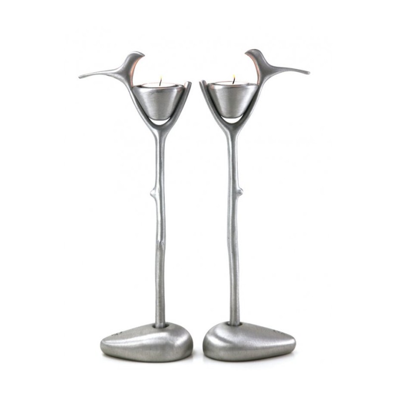 Shraga Landesman Nest and Perched Bird Ca... | Jewish Gift from Israel