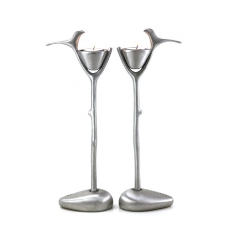 Shraga Landesman Nest and Perched Bird Ca... | Jewish Gift from Israel