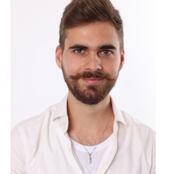 14K Gold Smooth Mezuzah Pendant with Shin