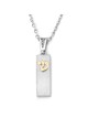 14K Gold Smooth Mezuzah Pendant with Shin
