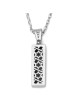 Pendentif Mezouza lisse en or 14 carats avec tibia