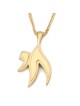 14K Gold Shiny Chai Pendant