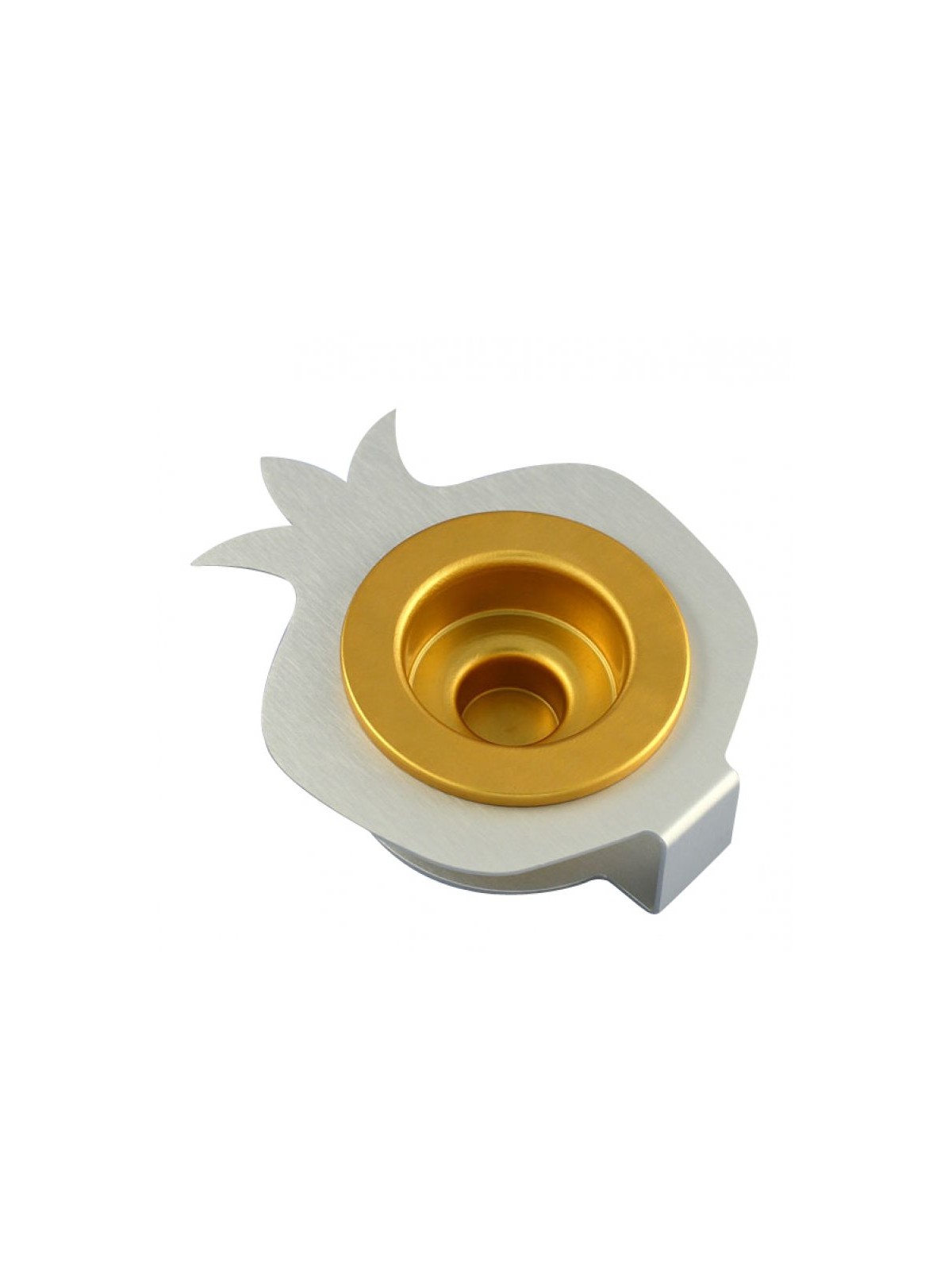 Shraga Landesman Pair Aluminum Pomegranat... | Jewish Gift from Israel