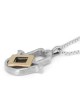 Two-Tone Sterling Silver Hamsa Pendant with Micro Tanach Chip and 14K
