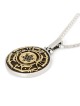 Sterling Silver This Too Shall Pass Necklace with Star of David and Bl