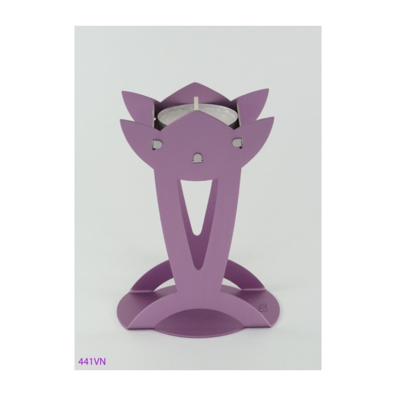 Shraga Landesman Flower Shaped Raised Can... | Jewish Gift from Israel