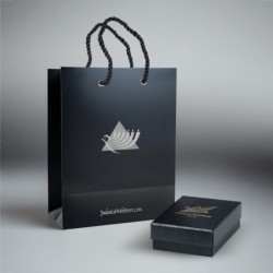 14K Yellow Gold Mezuzah Shaped Pendant for Women with Ornate Design an